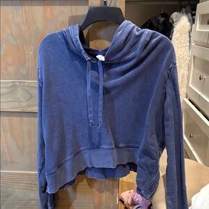Daily Practice Blue Women's Hoodie Top